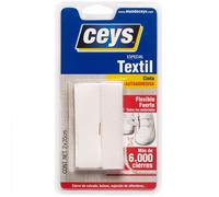 CINTA ADH.VELCRO CEYS BLANCO 20mmX35cm 501106