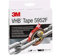 Cinta adhesiva 3M VHB 5952F doble cara EXTRA FUERTE negra, 3m, universal y au...