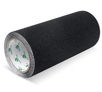 Cinta adhesiva antideslizante con autoadhesiva, 25 cmx5 m, para escaleras, cinta adhesiva antideslizante, alta tracción para interiores y exteriores, color negro, resistente al agua, paquete de BOMEI