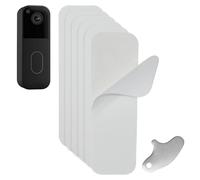 Cinta adhesiva de doble cara sin taladrar compatible con timbre de video Blink (2ª generación), 6 soportes adhesivos para puerta y 1 herramienta de repuesto para llave de timbre, accesorios de soporte