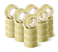 Cinta Adhesiva de Embalar Transparente para Embalaje de Cajas de Cartón de Envíos y Mudanzas. Precinto para Empaquetados Seguros y Resistentes - Ofituria 24 Rollos 48 mm x 120 m