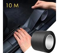 Cinta adhesiva de fibra de carbono Nano para coche, tira protectora de pasta para espejo de puerta, película protectora DIY, adhesivo impermeable, 1-5m 2 piezas - 3 cm