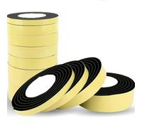 Cinta adhesiva de gomaespuma negra de 10 m con fuerte adhesivo, anticolisión, impermeable, para sellar ventanas y puertas, burlete de 2 m x 10 mm x 10 mm.