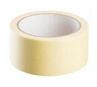 Cinta adhesiva de papel amarilla Scley de 48 mm x 50 m
