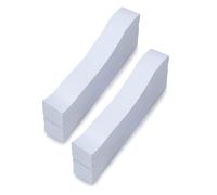 Cinta adhesiva de papel blanco de 19,2 x 2,9 cm, 200 unidades | Correas de organización de efectivo, correa de papel blanco para agrupación de recibos de suministros de cajero y manejo de