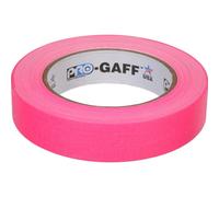 Cinta adhesiva de tela Pro Tapes Pro Gaff de 24 mm x 22,8 m, color rosa fluorescente.