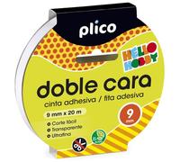 Cinta adhesiva doble cara plico rollo 9x20