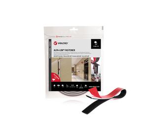 Cinta adhesiva doble cara velcro alfa-lok negro 25 mm x 3 m