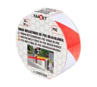 CINTA ADHESIVA REFLECTANTE BLANCA / ROJA 33m x 50mm