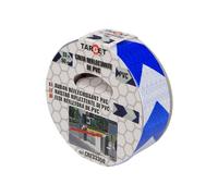 CINTA ADHESIVA REFLECTANTE FLECHA BLANCA / AZUL 33m x 50mm