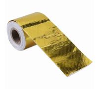 Cinta Adhesiva Térmica de Papel de Aluminio, 5m x 5cm, Dorado, Escudo de Calor