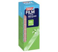Cinta adhesiva tesafilm Eco&Clear (19 mm x 33 m, 8 rollos), transparente