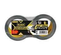 Cinta adhesiva universal Scotch americana (Gris, An x L: 48 mm x 25 m, 2 ud.)