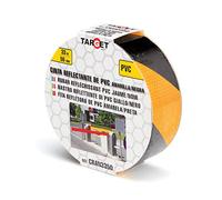 Target Darts Cinta adhesiva reflectante CRAN3350 33 m x 50 mm amarillo/negro
