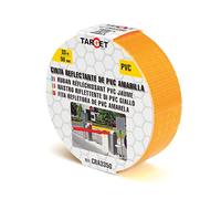 Cinta adhesiva reflectante naranja 33m x 50mm