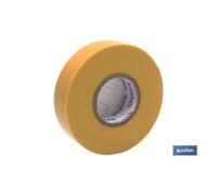 Cinta aislante 180 micras amarilla 19mmx20 metros venta unitaria