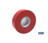 Cinta aislante 180 micras roja 19mmx20 metros caja 10 unid.