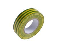Cinta aislante 20 m. x 19 mm. amarilla / verde uso doméstico