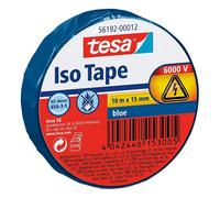 tesa Cinta aislante en PVC 10 m x 15 mm azul