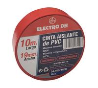 Cinta aislante pvc 10mx19mm. rojo 04.400/10/r