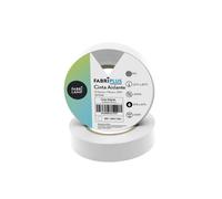 Cinta aislante pvc blanca 19 mm x 10 m, flexible y duradera para elect