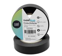 Cinta aislante pvc negra 25mm x 20m fabriplus rollo ancho flexible y r