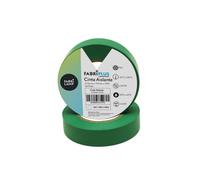 Cinta aislante pvc verde 19mm x 10m flexible y resistente para electri
