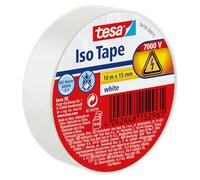 Cinta aislante tesa en PVC (10 m x 15 mm) color blanco