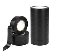 Cinta Aislantes 15 mm x 15 m PVC Negro Cintas Eléctrico Cinta aislante universal, Cinta aislante universal para Reparar tuberías de Emergencia Fugas de Manguera de Agua Cables Eléctricos 10 Rollos