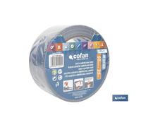 Cinta Americana COFAN Color gris Reforzada malla fibra Varias medidas longitud