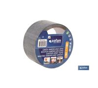 Cinta americana gris 180 micras 50 mm x 25 m
