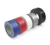 Cinta americana plastica 25mx50mm blanca