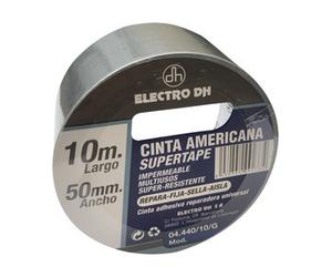Cinta americana super tape 50mmx10m gris dh 04.440/10/g