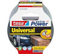 tesa Cinta adhesiva Universal Extra Power – fijación extra fuerte, multiusos – Gris 10 m x 50 mm
