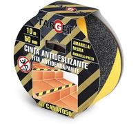 CINTA ANTIDESLiZANTE AMARILLA/NEGRA 10MX50MM TARGET