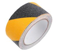 Cinta Antideslizante Autoadhesiva de PVC 5cm X 5m para Baño | Seguridad Visual Negro y Amarillo, Uso en Cocina, Pasillo y Escalera, Adhesión Firme, Hogar Interior