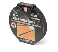 CINTA ANTIDESLIZANTE NEGRA 15X25MM TARGET