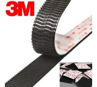 Cinta de bloqueo doble 3M, adhesivo de doble cara con forma de seta, cierre resellable, cinta adhesiva transparente negra, fuerte y duradera Transparent