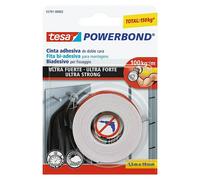 Cinta de doble cara Powerbond Ultra Fuerte (19 mm x 1,5 m, Transparente)