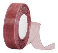 Cinta de gasa de organza transparente de 25 mm para envolver regalos, cinta de gasa transparente de 45 m, cinta para el cabello, cinta para envolver regalos de cumpleaños, cinta de organza para Hallow