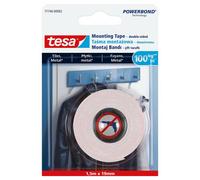 Cinta de montaje tesa powerbond 1,5m x 19mm para azulejos, ideal para