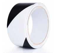 Cinta de precaución de peligro roja y blanca, advertencia adhesiva de PVC 48 mm x 15 m Multicolor(Black/White)