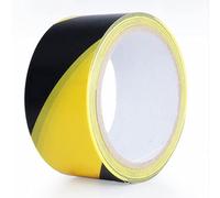 Cinta de precaución de peligro roja y blanca, advertencia adhesiva de PVC 48 mm x 15 m Multicolor(Black/Yellow)