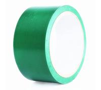 Cinta de precaución de peligro roja y blanca, advertencia adhesiva de PVC 48 mm x 15 m Multicolor(Green)
