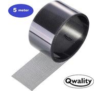 Cinta de reparación para mosquiteras Unyqoos® (5 m, gris) – cinta de fibra de vidrio impermeable para la reparación rápida de mosquiteras de ventanas y puertas