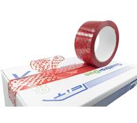 Cinta de seguridad antirrobo, 50 m x 50 mm - Paquete de 3 rollos - Sello antimanipulación para embalajes y envíos
