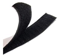 Cinta de velcro autoadhesiva, 5 metros de largo, 38 mm de ancho, color negro, juego de ganchos y bucle