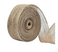 Cinta de yute Cinta de arpillera yute vintage natural, 10 metros/rollo, 6 mm-50 mm