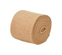 Cinta de yute decorativa, estilo vintage natural, tela de arpillera de lino, camino de mesa de arpillera, rollo de cinta de yute, artesanía DIY, silla, decoración de boda de Navidad (10 cm x 10 m)