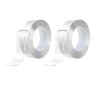 Cinta Doble Cara ExtraFuerte Transparente 3m x 2 unidades Multiusos Tiras Adhesivas Magica CRISCOLOR
